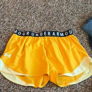 Under Armour Women's Yellow Shorts